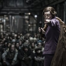 Snowpiercer: Tilda Swinton in un momento del film