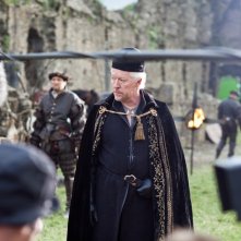 Da Vinci's Demons: Nick Dunning in un momento delle riprese della serie