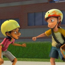 Dino e la macchina del tempo: un'immagine tratta dal film animato