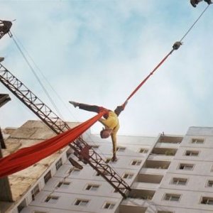 Comrade Kim Goes Flying - una scena del film