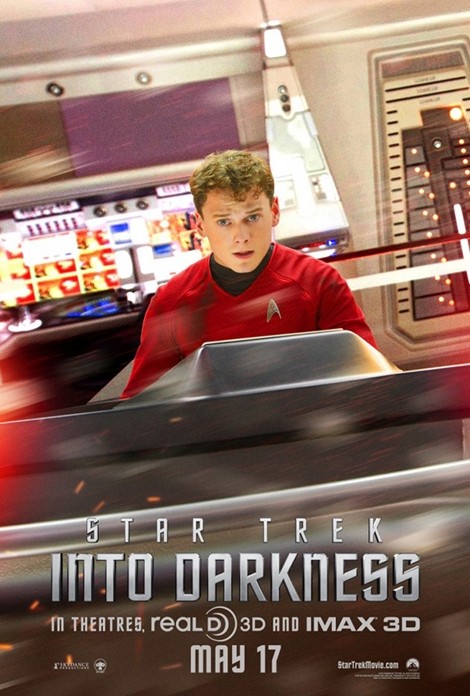 Star Trek Into Darkness Character Poster Per Anton Yelchin 273219