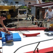 Amaro Amore: Francesco Casisa in una scena del film con Yorgo Voyagis