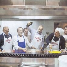 Slow Food Story: Carlo Petrini e Piero Sardo, fondarori di Slow Food, in una scena del documentario