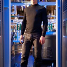 Benedict Cumberbatch in una scena del fantascientifico Into Darkness - Star Trek