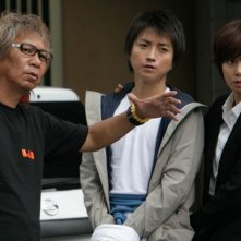 Shield of Straw: il regista Takashi Miike insieme a Tatsuya Fujiwara e Nanako Matsushima sul set