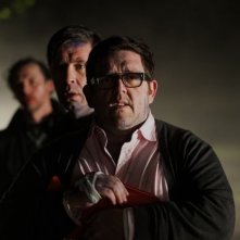 The World's End: Nick Frost e Paddy Considine in una scena