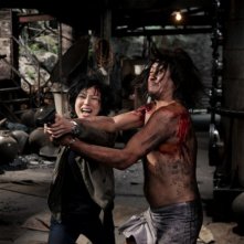 Blind Detective: Sammi Cheng in una concitata scena del film