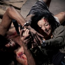 Blind Detective: Sammi Cheng in una scena d'azione del film