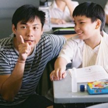 Ilo Ilo:  il piccolo protagonista Koh Jia Ler sul set col regista Anthony Chen
