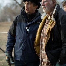 Nebraska: Bruce Dern sul set del film insieme al regista Alexander Payne