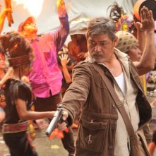 On the job: Joel Torre in una scena d'azione del film