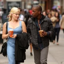 Smash: Leslie Odom Jr. e Megan Hilty in una scena dell'episodio On Broadway