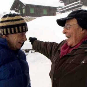Un voyageur: Frederick Wiseman con Marcel Ophuls  in una scena