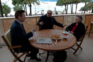 Seduced And Adandoned: il regista James Toback con Roman Polanski e Alec Baldwin in una scena del documentario