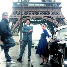 Tutti pazzi per Rose: i protagonisti Romain Duris e Déborah François sul set insieme al regista Régis Roinsard