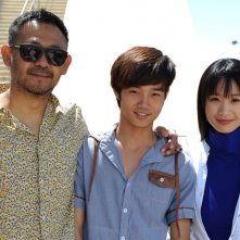 A Touch of Sin: A Touch of Sin: Wu Jiang, Vivien Li e Luo Lan-Shan durante il photocall a Cannes 2013