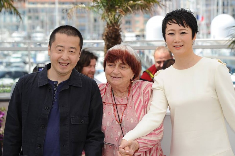 A Touch Of Sin Il Regista Jia Zhang Ke Insieme All Attrice Tao Zhao E Ad Agnes Varda Durante Il Phot 275651