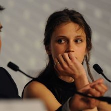 Jeune et jolie: François Ozon e Marine Vacth durante la conferenza stampa a Cannes 2013