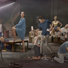 The Nymphomaniac: Charlotte Gainsbourg, Shia LaBeouf, Willem Dafoe e il resto del cast in pose plastiche