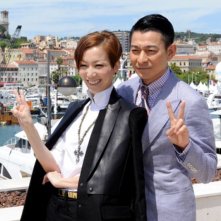 Blind Detective: Andy Lau e Sammi Cheng durante il photocall del Festival di Cannes 2013