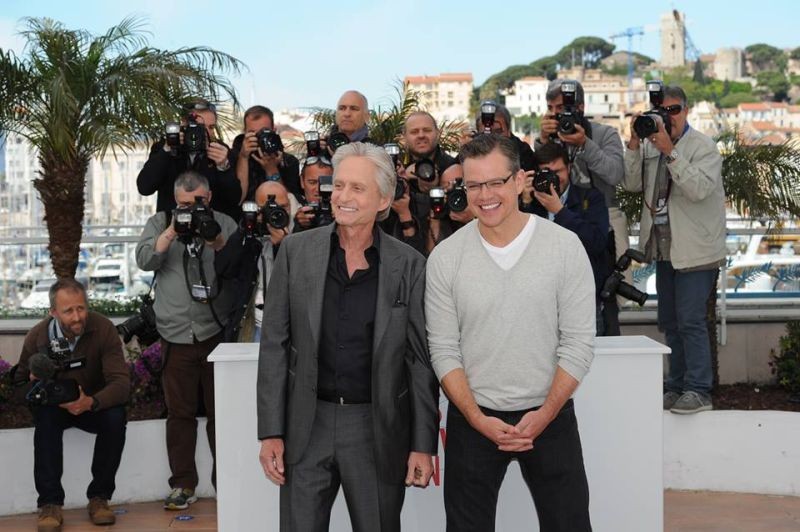 Behind The Candelabra Michael Douglas Insieme A Matt Damon Durante Il Photocall Del Festival Di Cann 275918