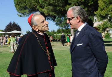 La Grande Bellezza: Toni Servillo con Roberto Herlitzka in una scena del film