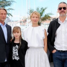 Michael Kohlhaas: il cast del film insieme al regista Arnaud des Pallières durante il photocall di Cannes 2013