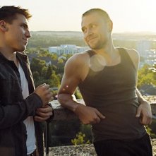 Hanno Koffler con Max Riemelt nel film a tematica gay Freier Fall