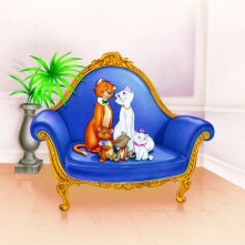 Gli Aristogatti: una colorata immagine del cartone animato Disney