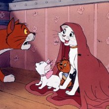 Gli Aristogatti: una divertente e colorata scena del film