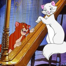 Gli Aristogatti: una scena tratta dal cartone animato Disney
