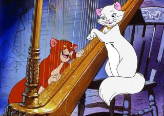 Gli Aristogatti: una scena tratta dal cartone animato Disney