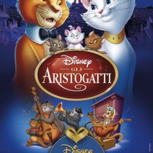 La locandina italiana per il ritorno il sala de Gli Aristogatti