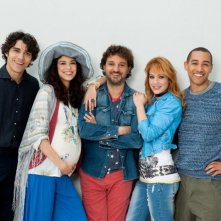 Un fantastico via vai: Leonardo Pieraccioni in una foto promozionale insieme al suo giovane cast