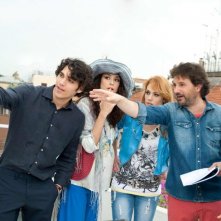 Un fantastico via vai: Leonardo Pieraccioni sul set del film insieme ai suoi attori