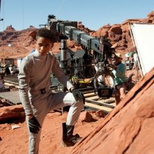 Jaden Smith sul set di After Earth - Dopo la fine del mondo