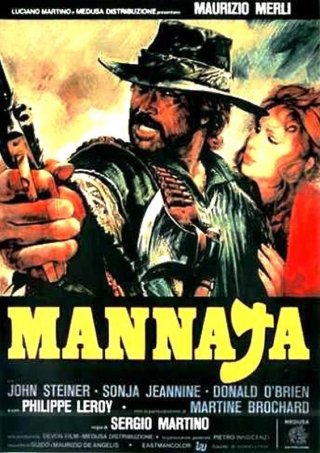 Mannaja: la locandina italiana del film western diretto da Sergio Martino