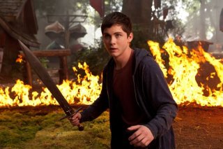 Percy Jackson e gli dei dell'olimpo: Il mare dei mostri: Logan Lerman in una scena