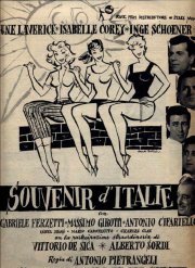 Souvenir d'Italie: la locandina italiana in b/n