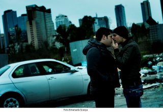 Gomorra - La serie: Marco D'Amore e Salvatore Esposito in un momento della fiction Sky