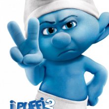 I Puffi 2: ecco un simpatico poster con Brontolone