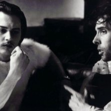 Johnny Depp sul set di Ed Wood con Tim Burton