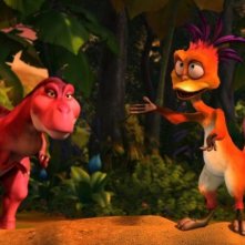 Dino e la macchina del tempo: un'immagine tratta dal film sui dinosauri