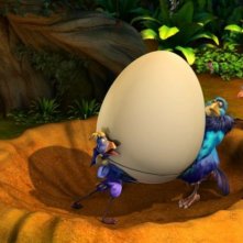 Dino e la macchina del tempo: una colorata immagine del film