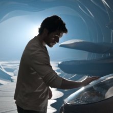 Henry Cavill in una scena de L'uomo d'acciaio