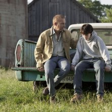 L'uomo d'acciaio: Kevin Costner e Dylan Sprayberry in una scena del film