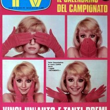 Una Raffaella Carrà su una copertina di TV Sorrisi e Canzoni del 1974