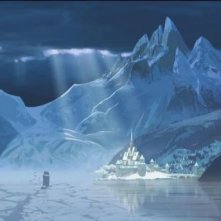 Frozen: il regno sotto l'incantesimo di ghiaccio in una scena del film
