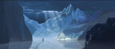 Frozen: il regno sotto l'incantesimo di ghiaccio in una scena del film