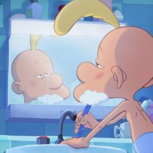 Titeuf, il film: Titeuf alle prese con spazzolino e dentifricio in una scena